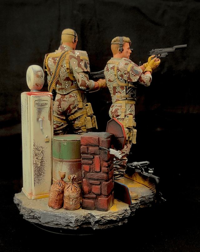 Diorama résine UNIVERSAL SOLDIER 1/9e EN STOCK